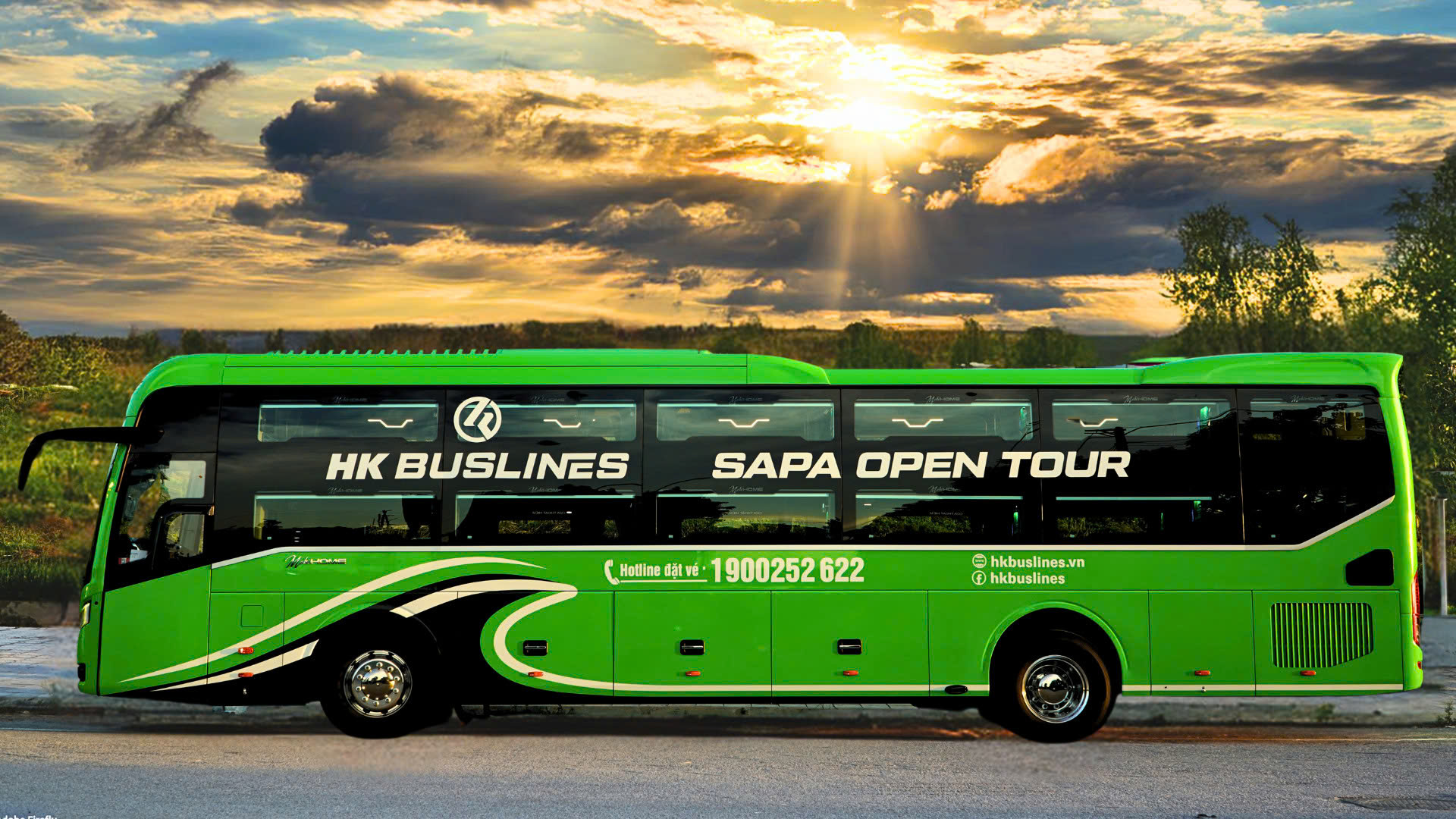 Vé xe cabin đôi Hà Nội - Sapa - Hà Nội - Nhà xe HK Open Tour